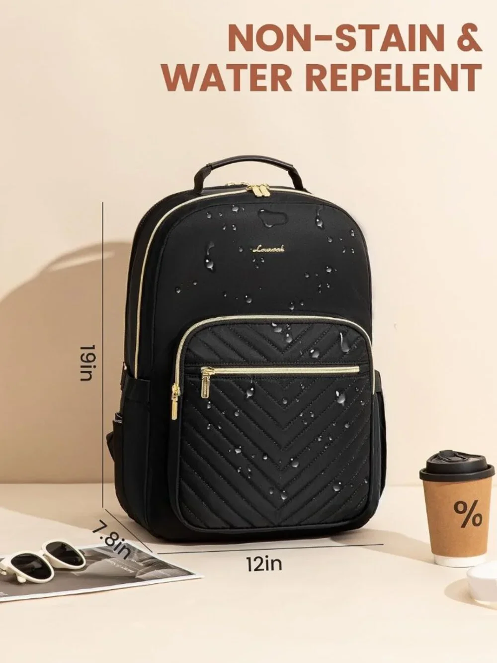 Stylish Quilted Laptop Backpack for Women | Work, Travel & College Bag